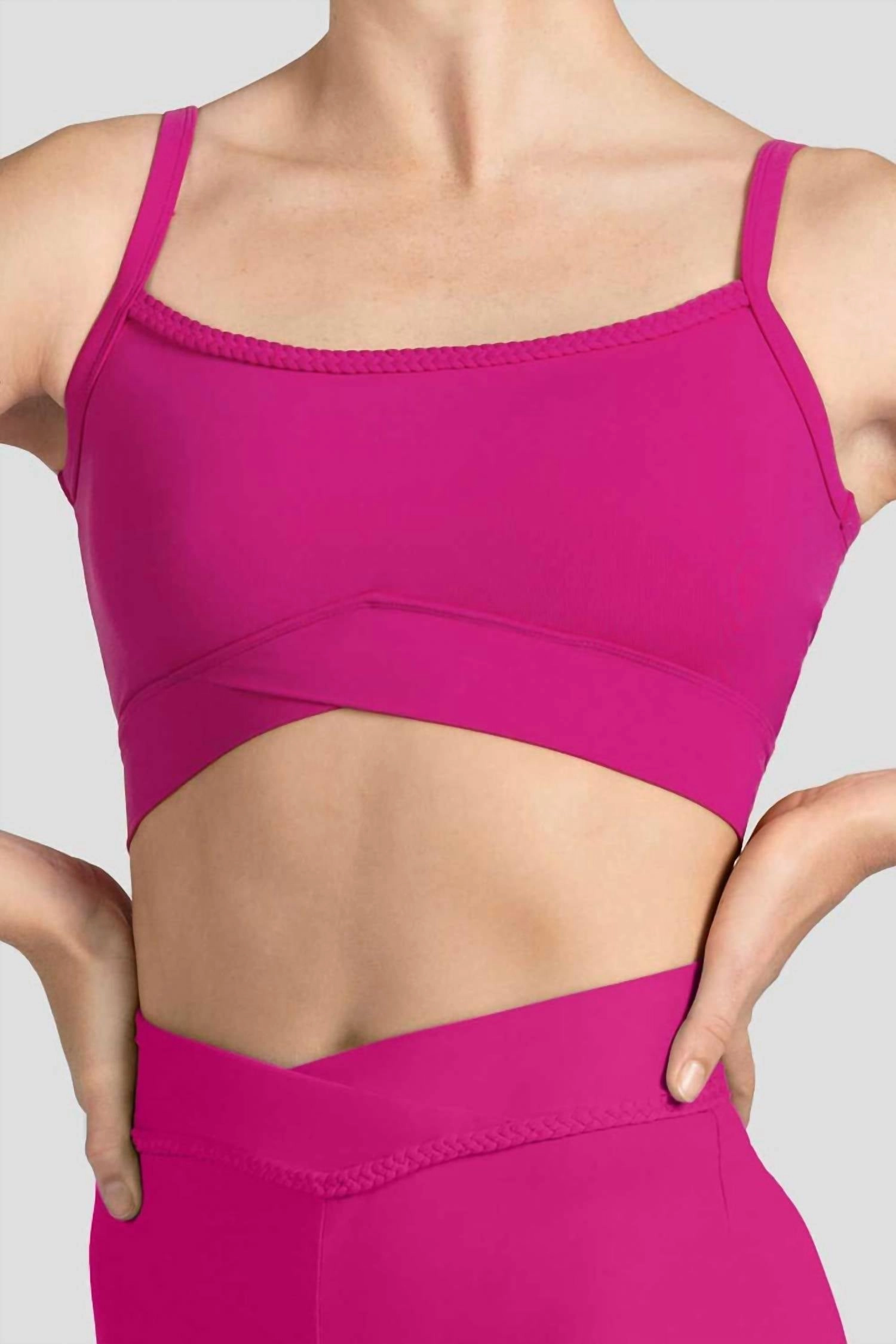 Mirella Miami Camisole Crop Top In Electric