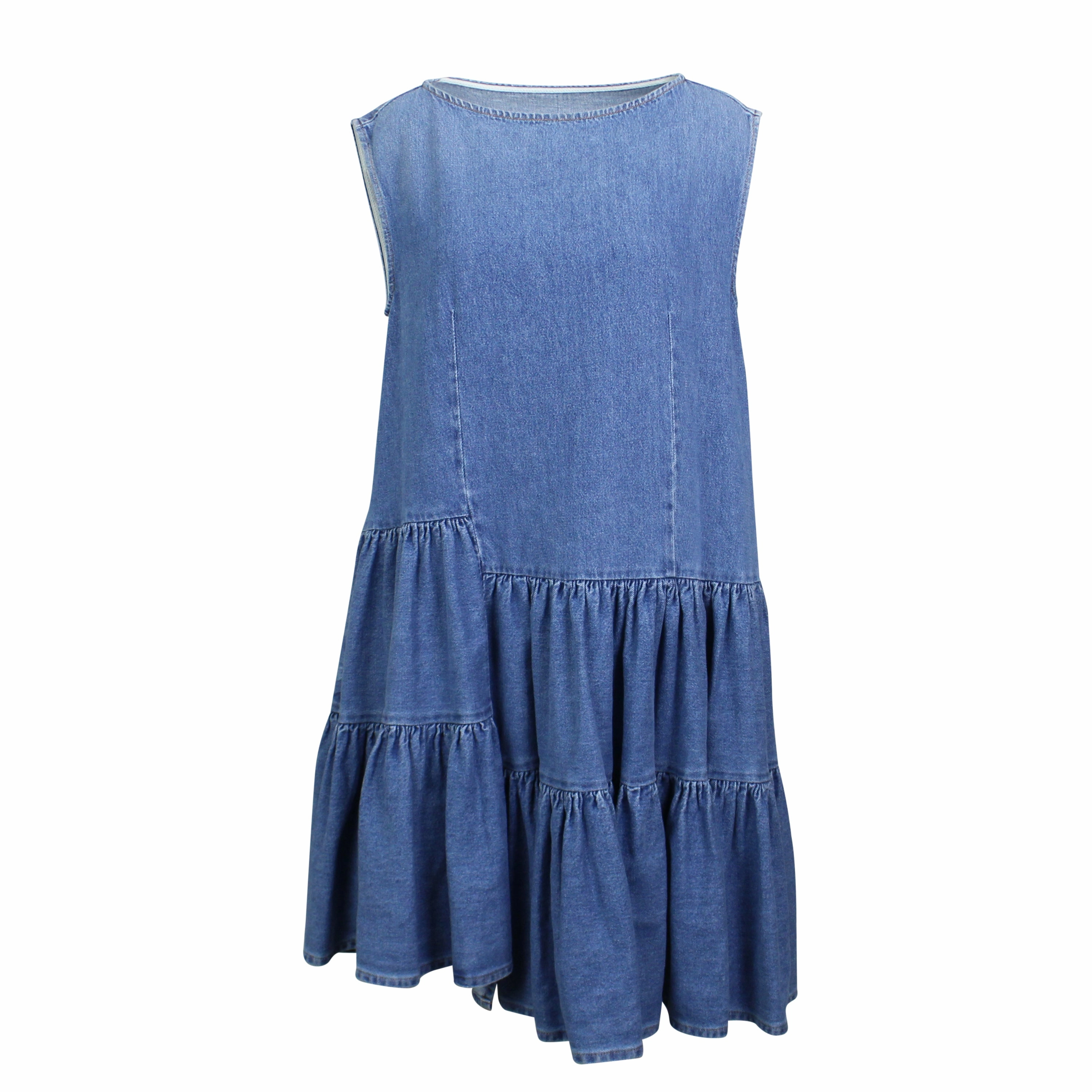 Mm6 Maison Margiela Denim Sleeveless Dress - Blue