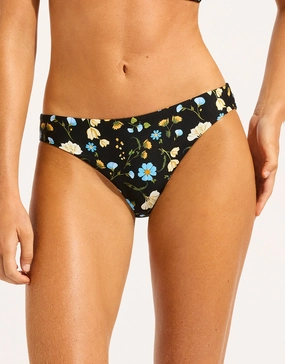 Modern Romance Hipster Bikini Pant - Black Seafolly - Seafolly bikinis sale