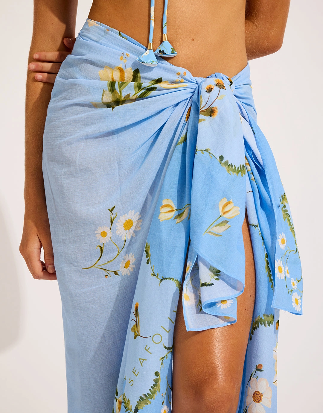 Modern Romance Sarong - Powder Blue