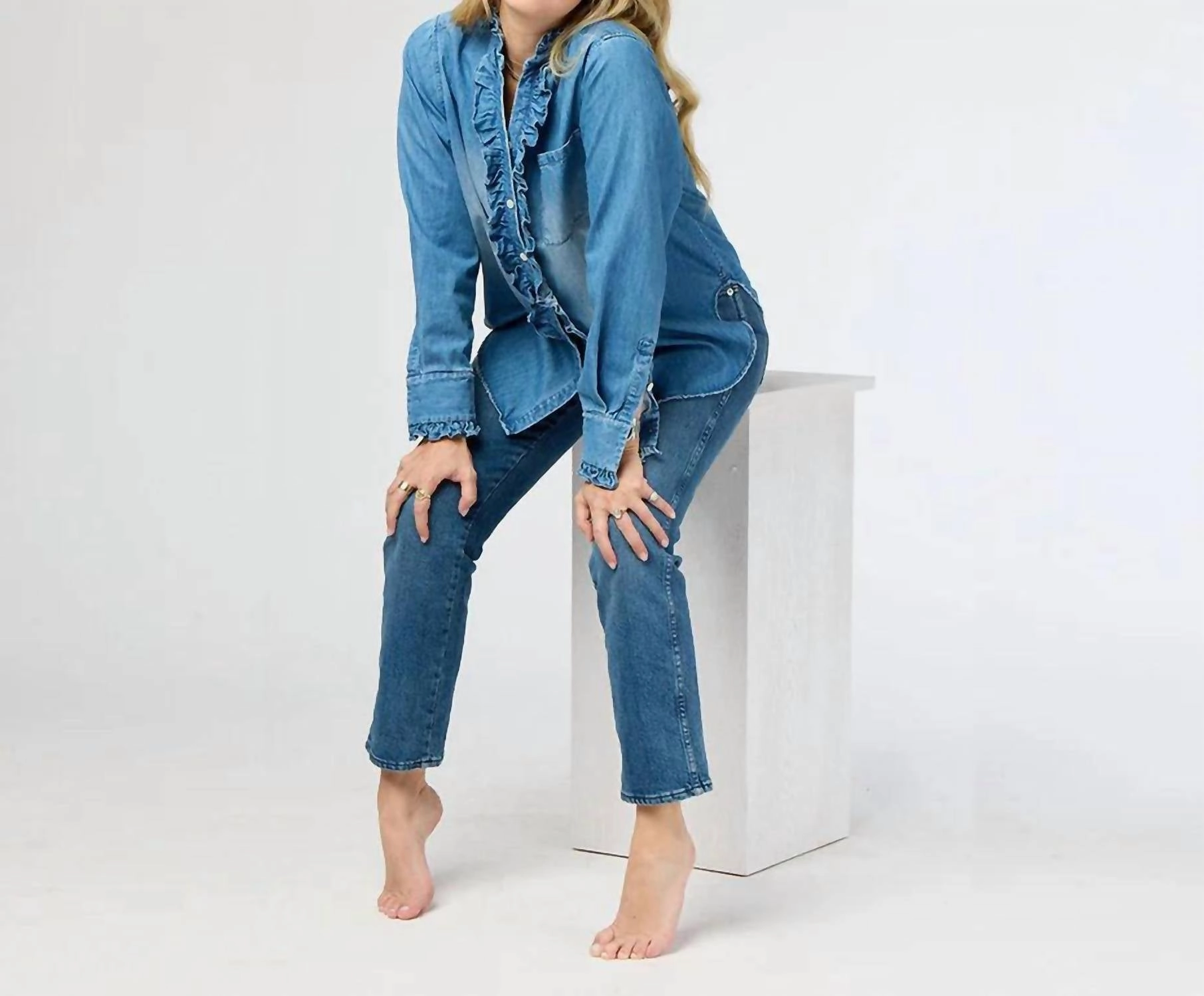 Molly Denim Shirt In Blue