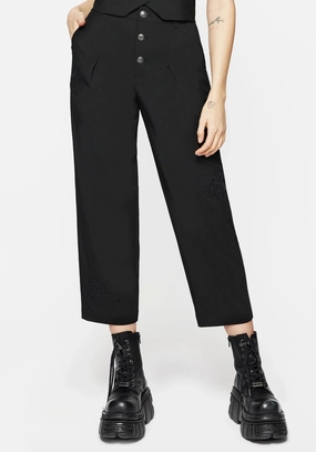 Moonbow Embroidered Tailored Trouser Bottoms Womens - women's jeans sale
