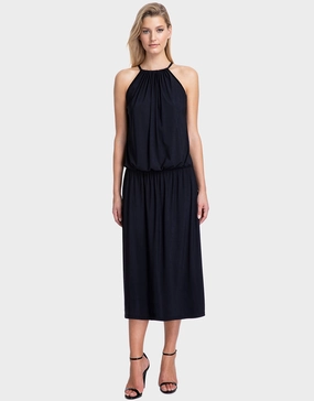 Moonlight Glow Halter Dress - Black Gottex - Gottex swimsuits discount
