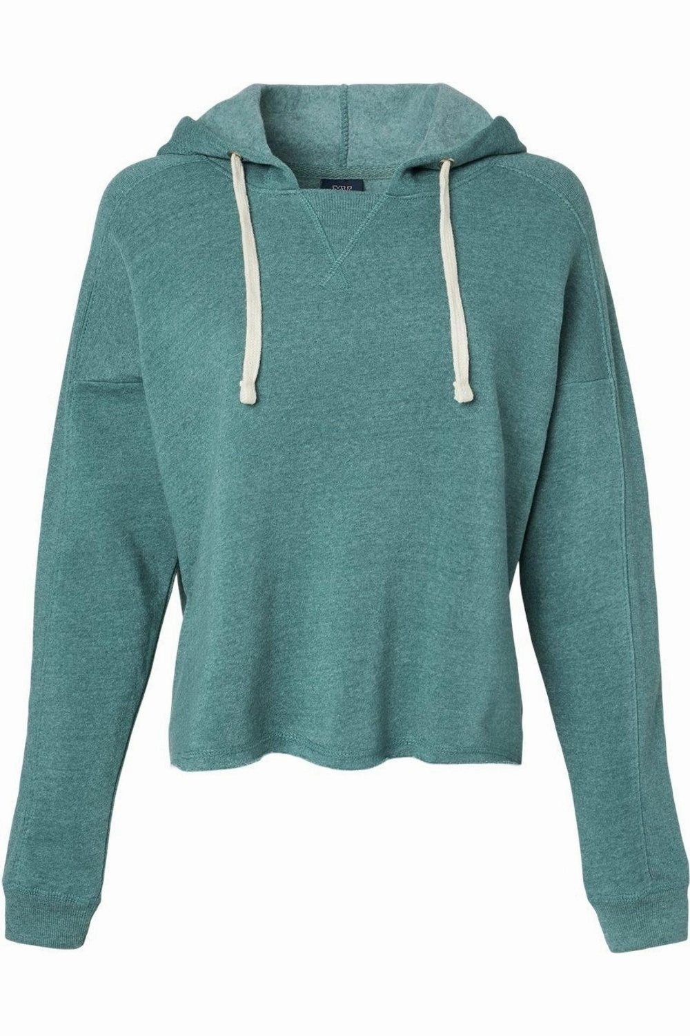 MV Sport Womens Angel Fleece Crop Hooded Sweatshirt