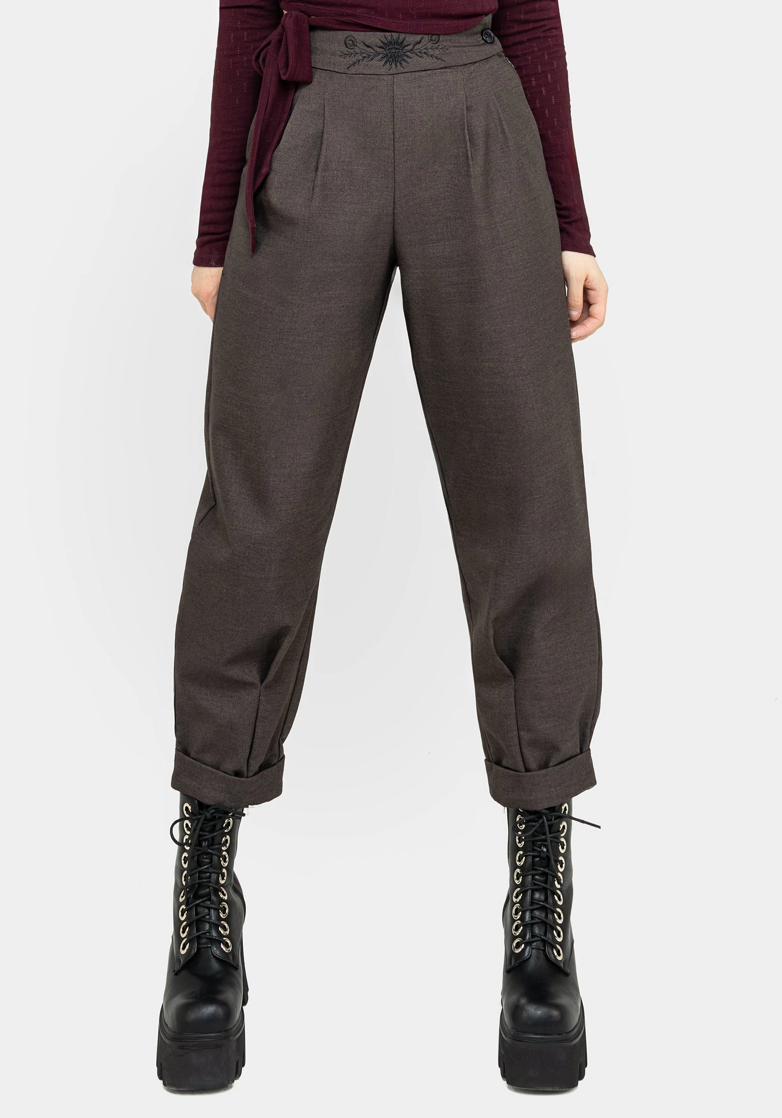 Mystic Embroidered Balloon Trousers Bottoms Womens - women's jeans sale