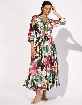 Mystic Maxi Shirt Dress - Noble Exotic Maryan Mehlhorn - Maryan Mehlhorn dresses