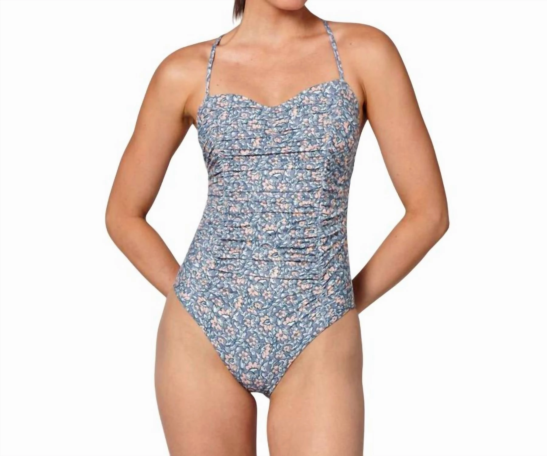 Natasha One Piece In Mini Paloma Swim Womens - ruched swimwear outlet