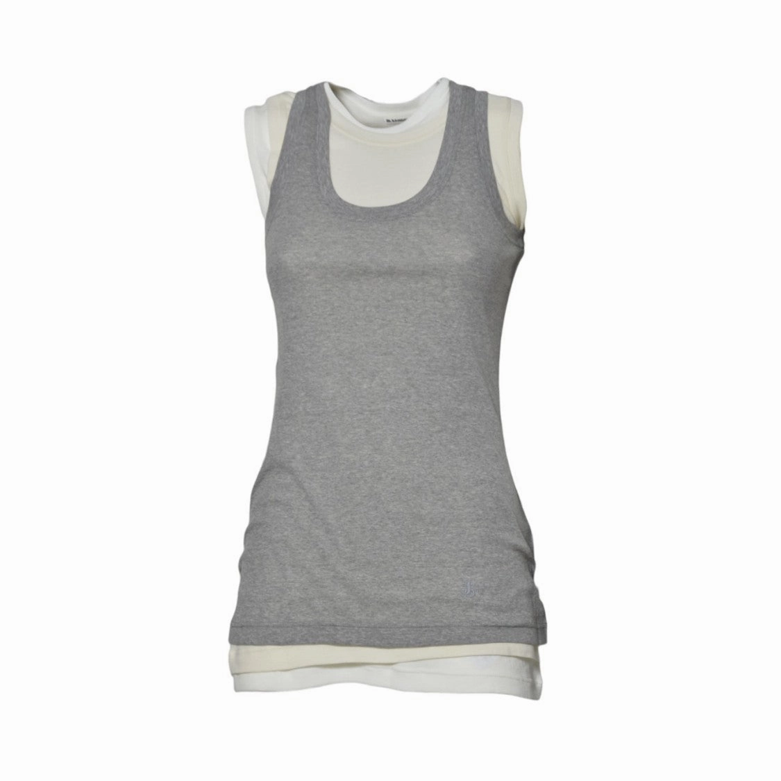 Natural Three Layer Cotton Tank Top