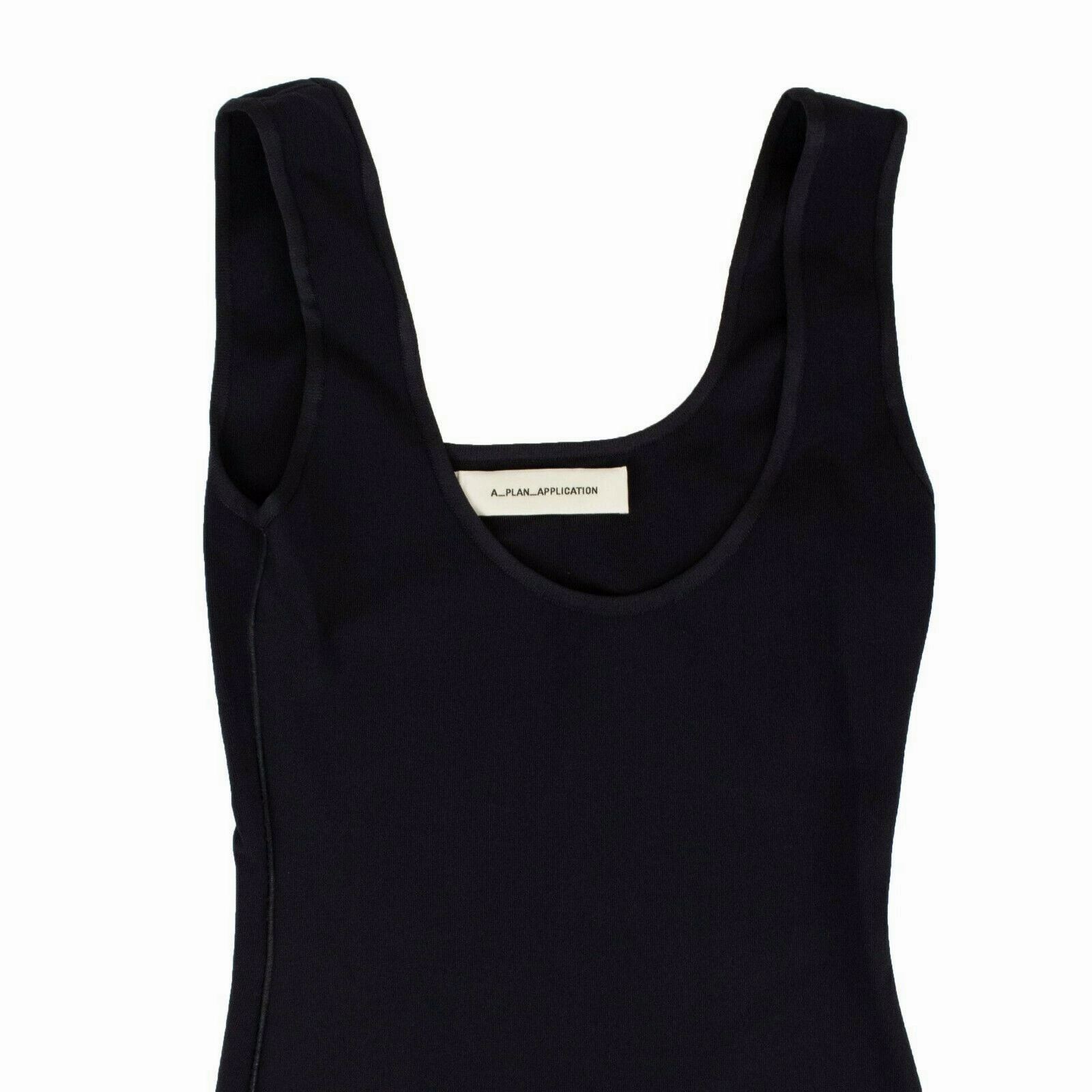 Navy Blue Knit Tank Dress