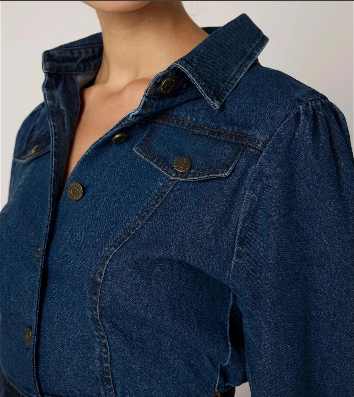Naya Midi Dress In Denim