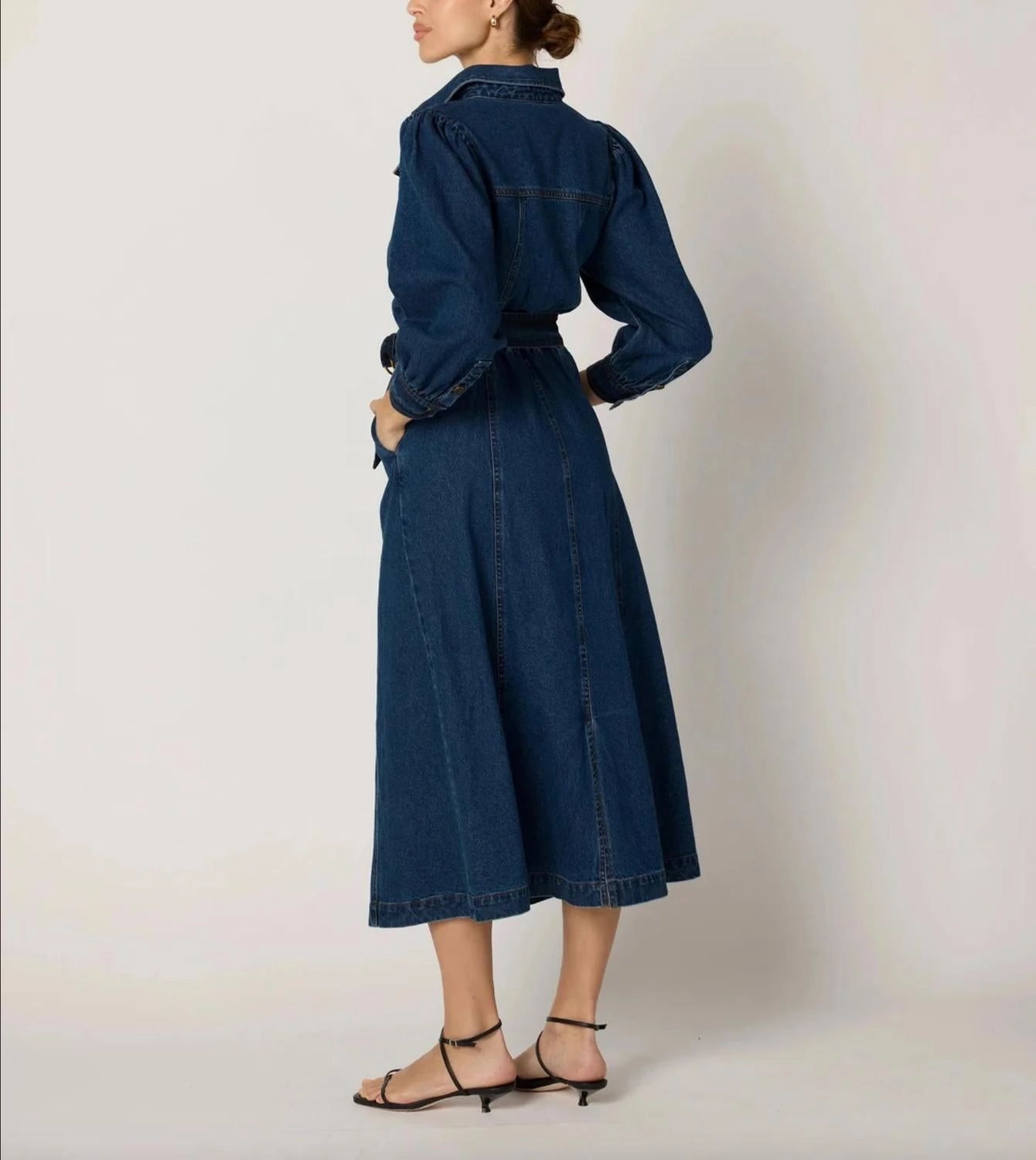 Naya Midi Dress In Denim
