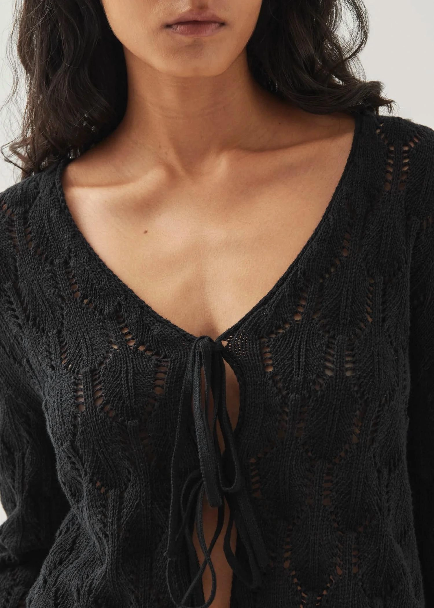 Neli Tricot Sweater In Black