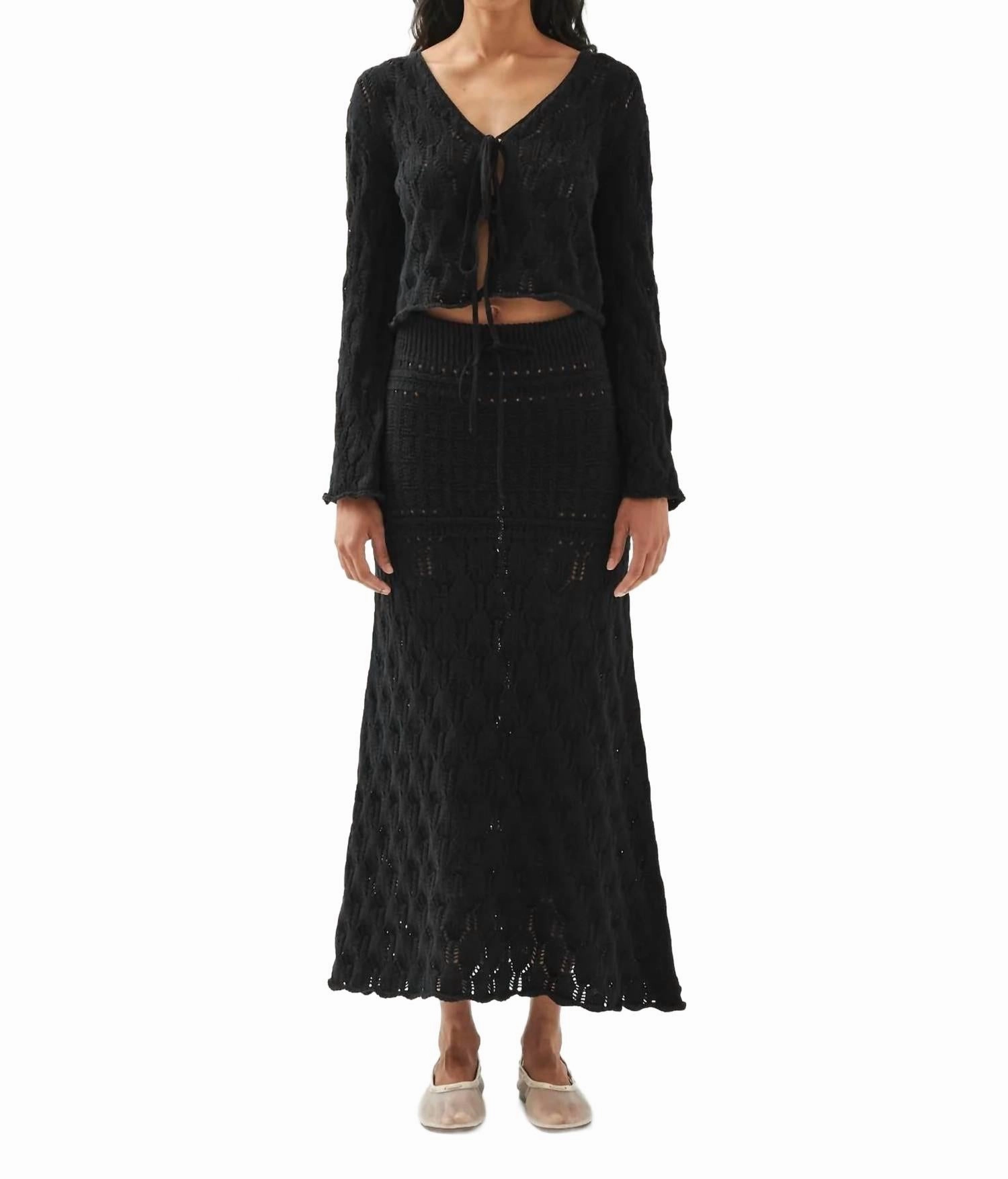 Neli Tricot Sweater In Black