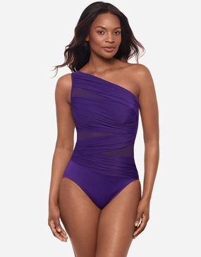 Network Jena Swimsuit - Mulberry Miraclesuit - Miraclesuit swimwear clearance
