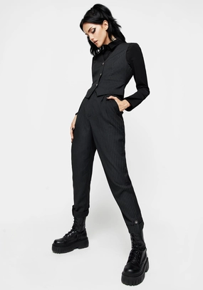 Nevermore Pinstripe Tailored Trousers Bottoms Womens - women's jeans sale