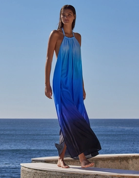 Oia Sunset Halter Maxi Dress - Ocean Jets - Jets swimwear best price