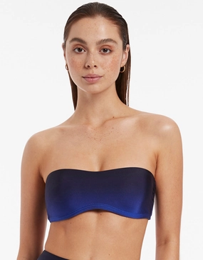 Oia Sunset Minimal Bandeau Bikini Top - Ocean Swim Womens - one-pieces cheap