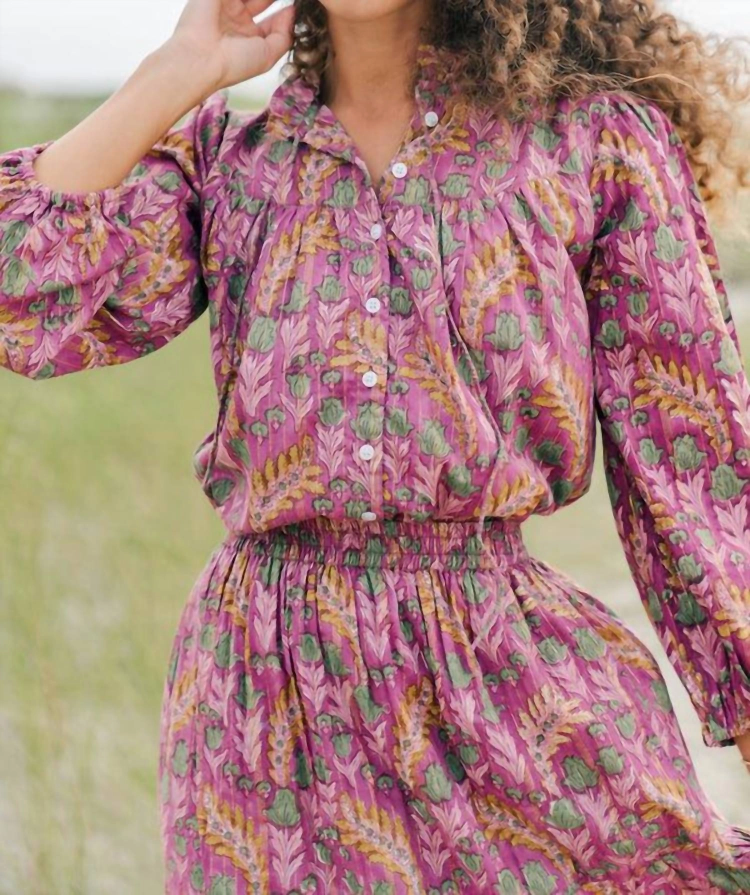 Olive Blouse In Wallflower