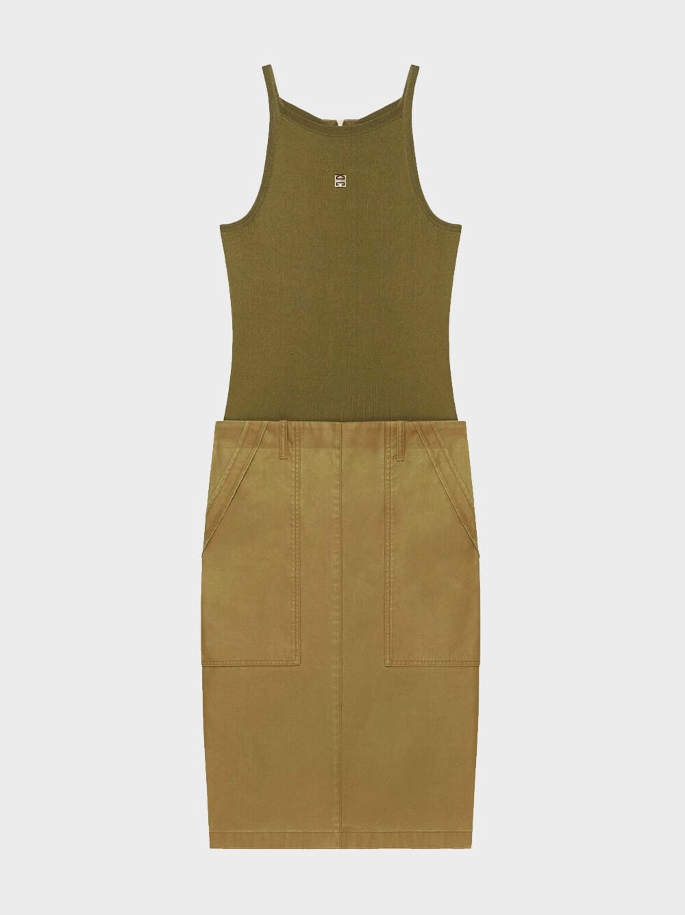 Olive Knit Top and Skirt Dress wedding dresses promo