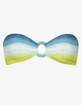Ombre Flow Bandeau Bikini Top - Aqua Shades Swim Womens - one-pieces cheap