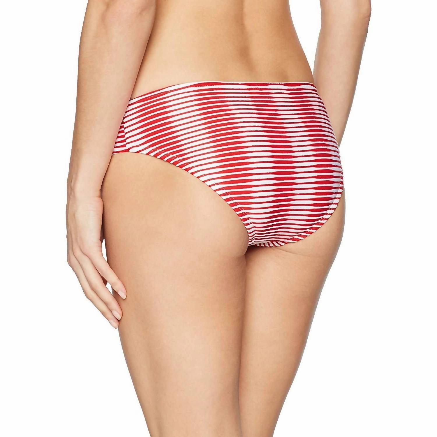 Ombre Texture Hipster Bikini Bottom In Red Multi