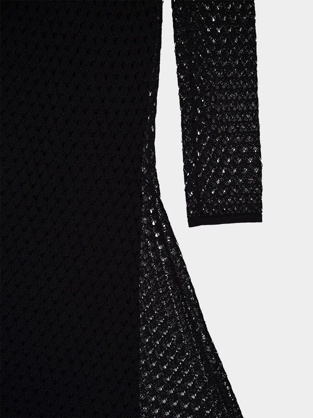 Openwork Lurex Maxi Dress