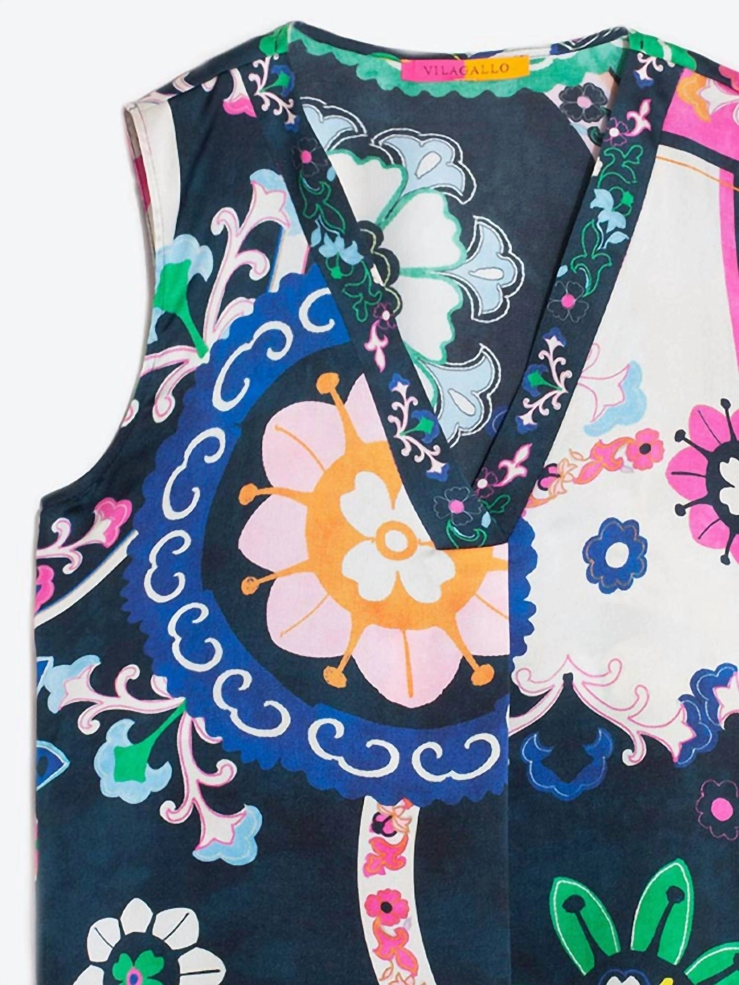Orianna Suzani Print Blouse In Multi