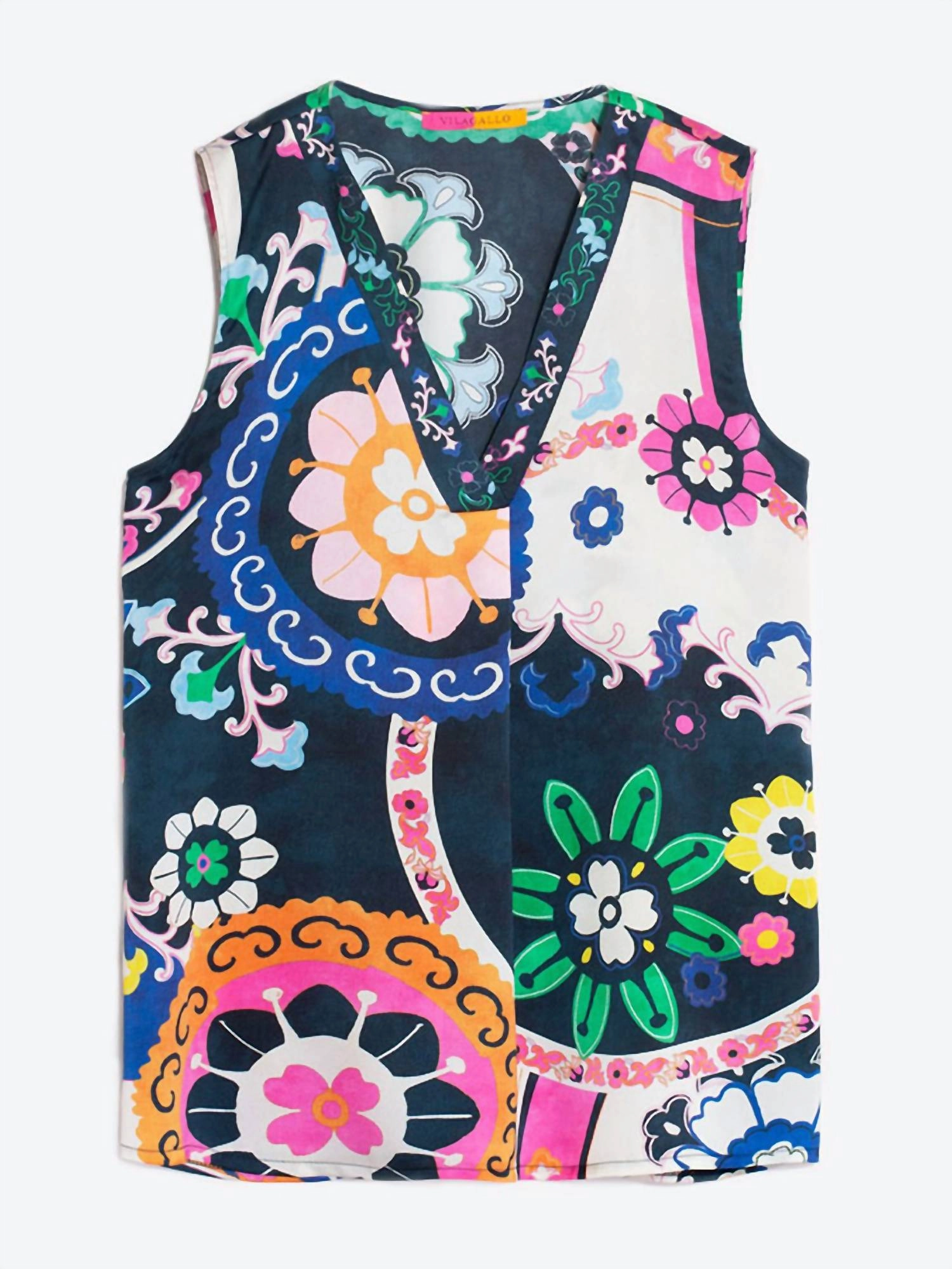 Orianna Suzani Print Blouse In Multi
