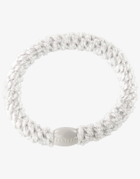 Original Hair Tie - White Glitter Kknekki - Kknekki fashion outlet