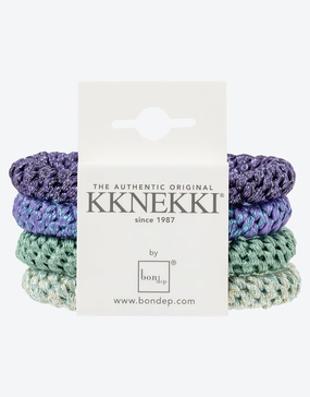 Original Hair Tie Bundle - Green and Purple Glitter Kknekki - Kknekki fashion outlet