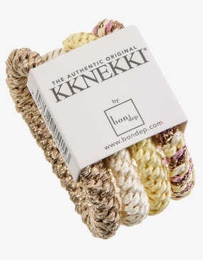 Original Hair Tie Bundle - Pale Golds, Yellow and Pink Mix Kknekki - Kknekki fashion outlet