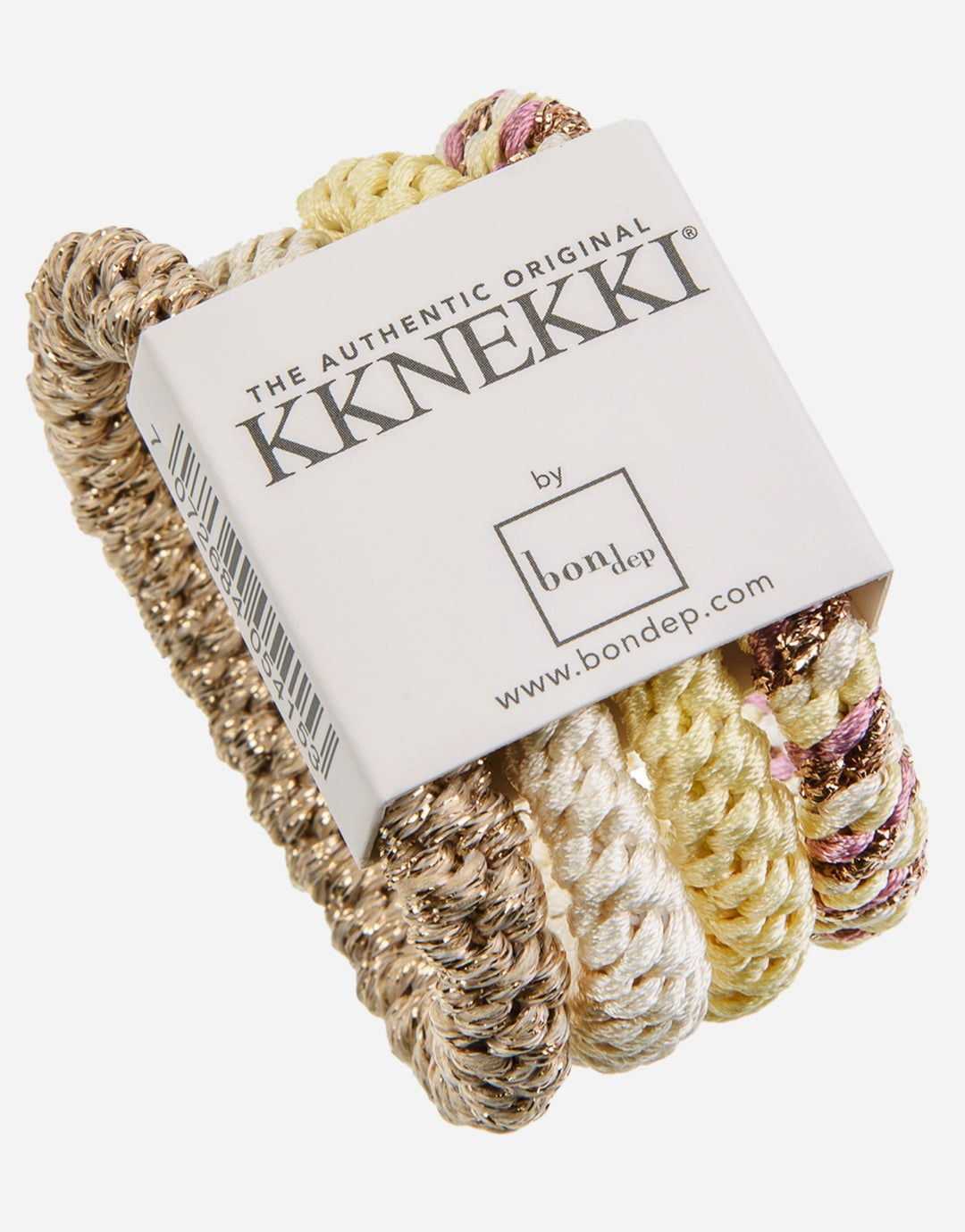 Original Hair Tie Bundle - Pale Golds, Yellow and Pink Mix Kknekki - Kknekki fashion outlet
