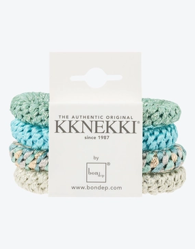 Original Hair Tie Bundle - Soft Mint and Turquoise Glitter Kknekki - Kknekki fashion outlet