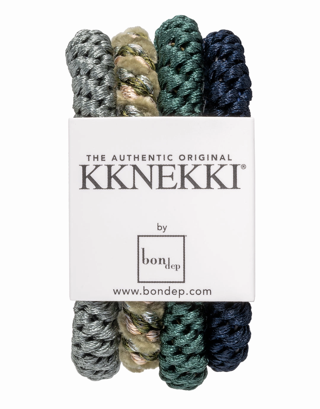 Original Hair Tie Bundle - Turquoise, Blues and Cream Kknekki - Kknekki fashion outlet