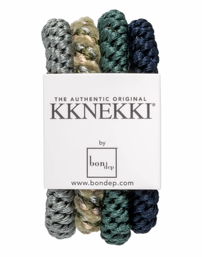 Original Hair Tie Bundle - Turquoise, Blues and Cream Kknekki - Kknekki fashion outlet