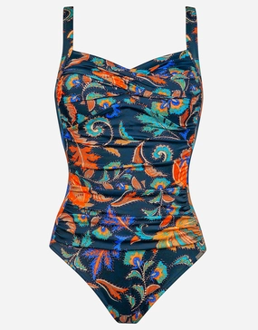Ornamental Orchestra Inclusive Fit Swimsuit - Midnight Paisley Swim Womens - sport swimwear clearance