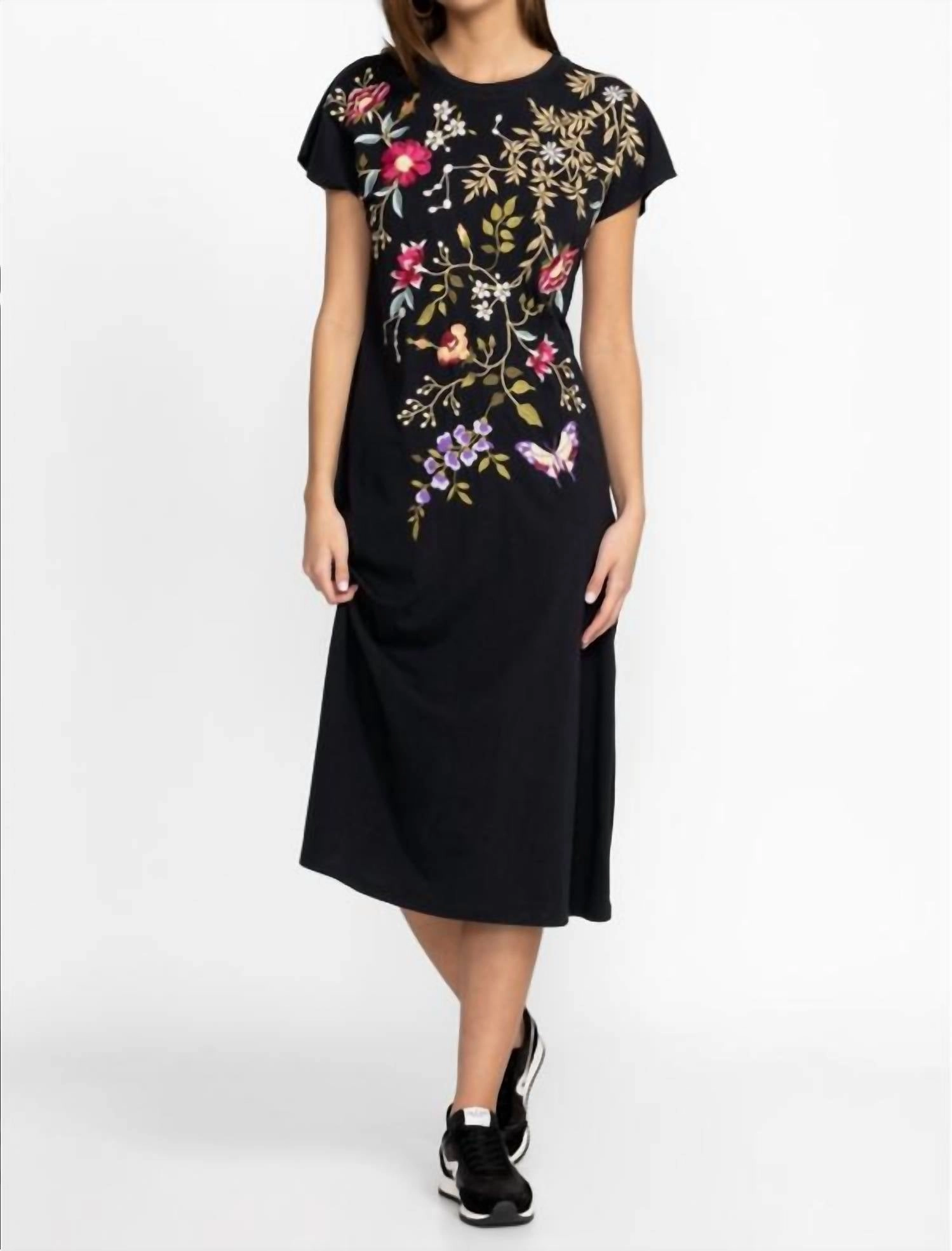 Osaka Relaxed Knit Dress In Black