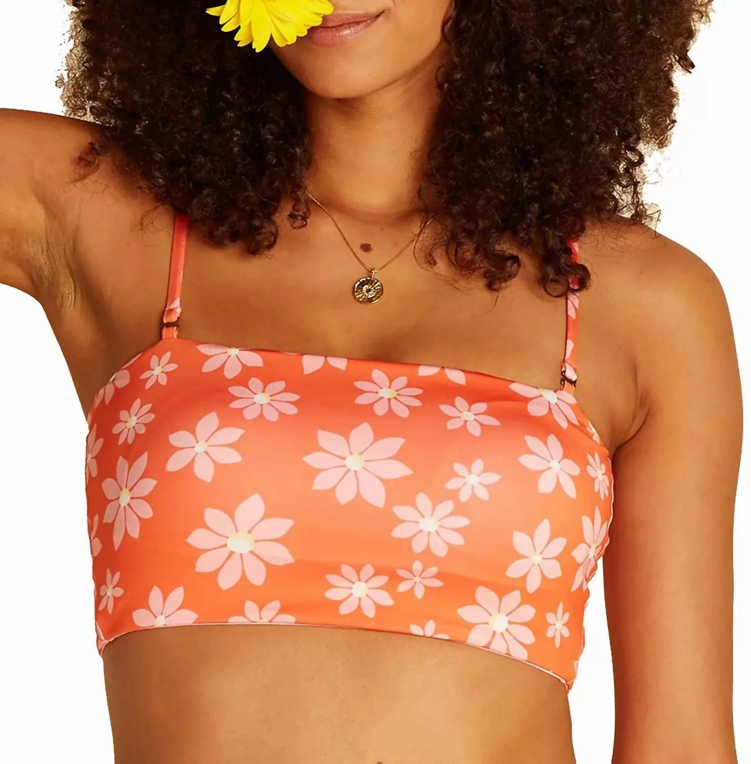 Out West Tube Top Bikini In Orange Swim Womens - halter swimsuits
