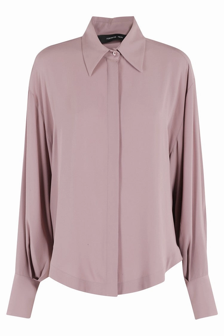 Over Crepe De Chine Shirt