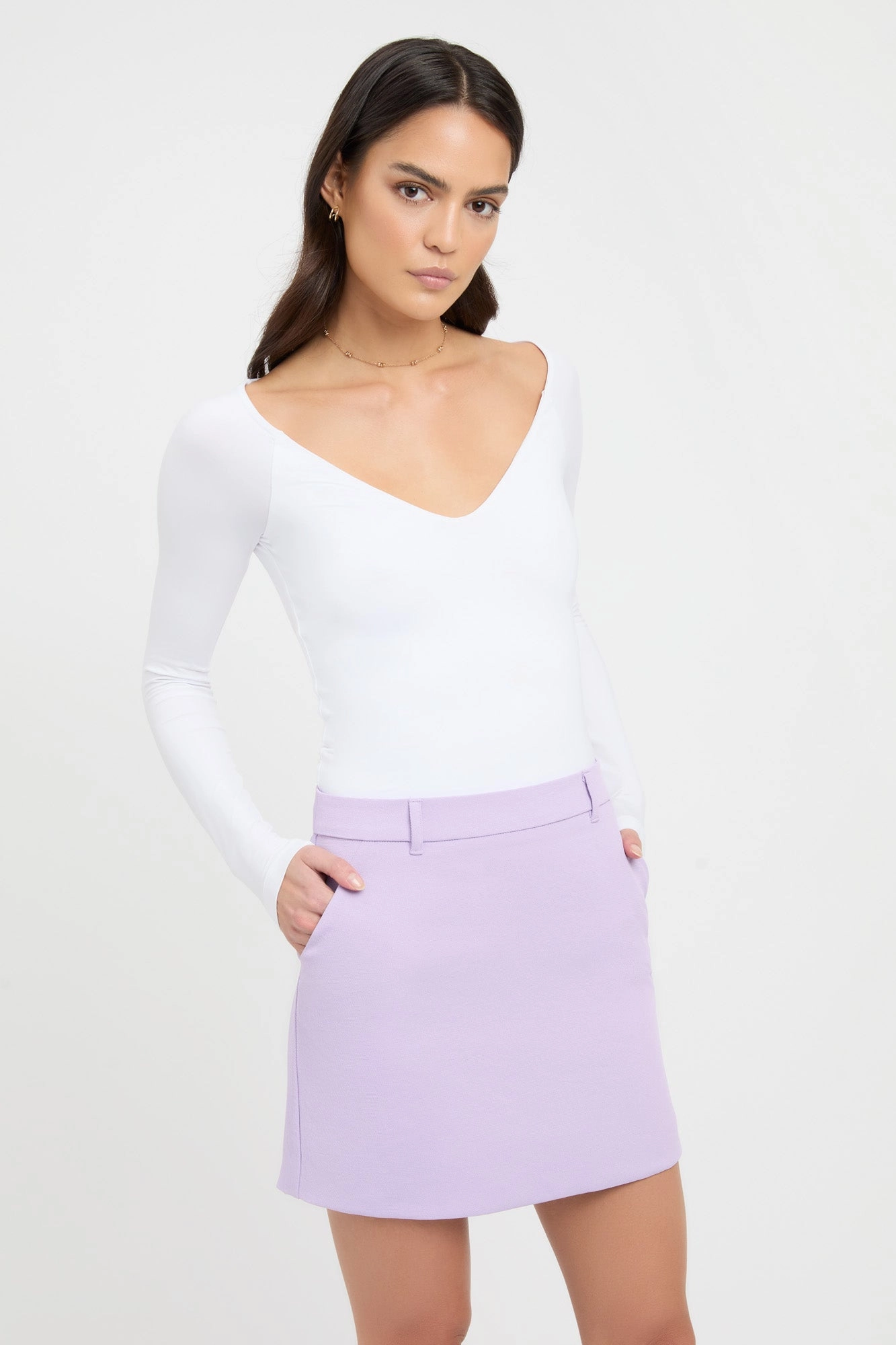 Oyster Low Rise Skirt