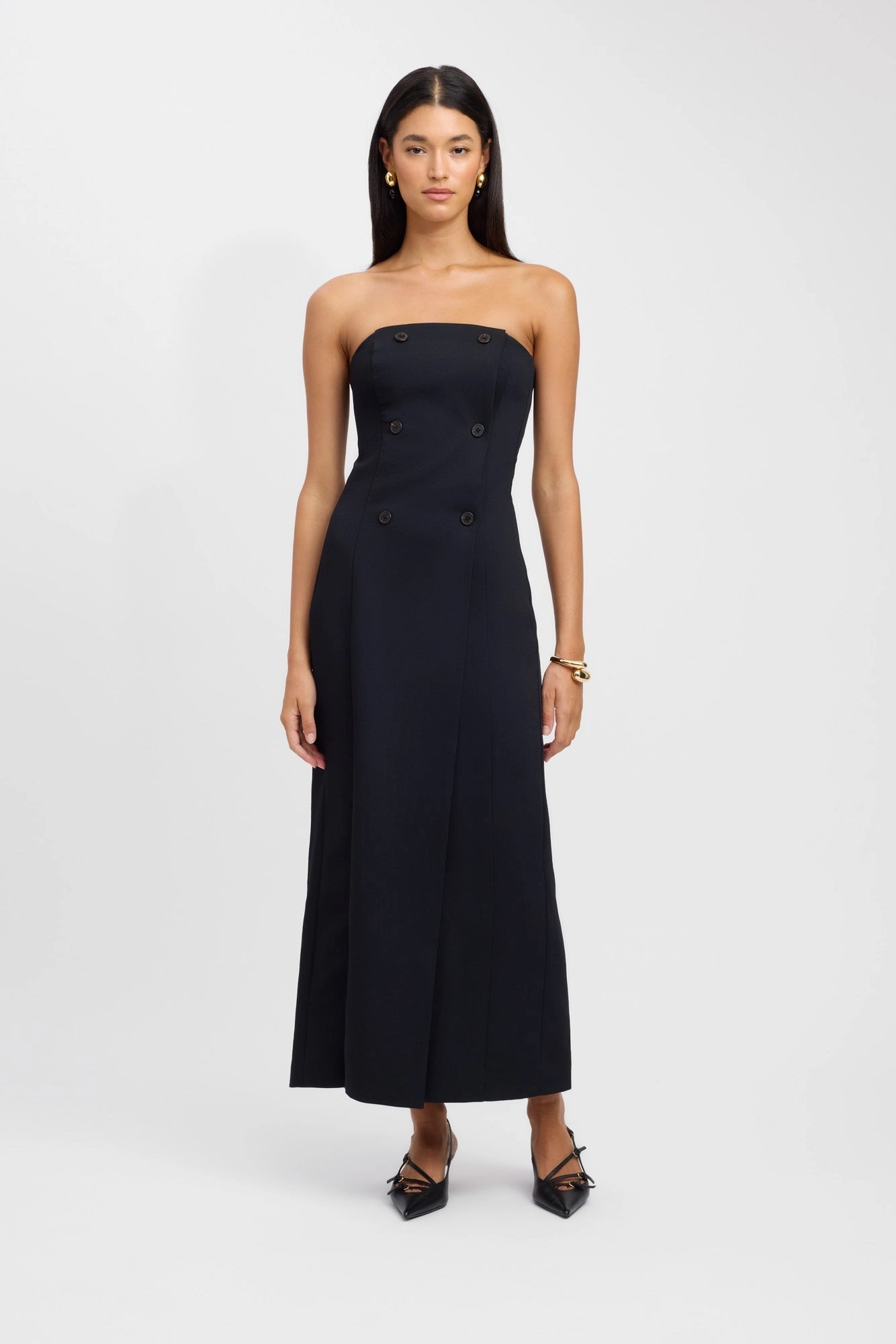 Oyster Strapless Button Dress evening gowns sale