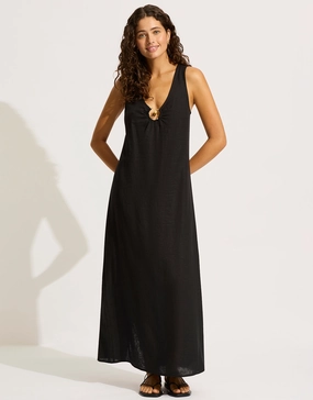 Palermo Keyhole Maxi Dress - Black Seafolly - Seafolly bikinis sale