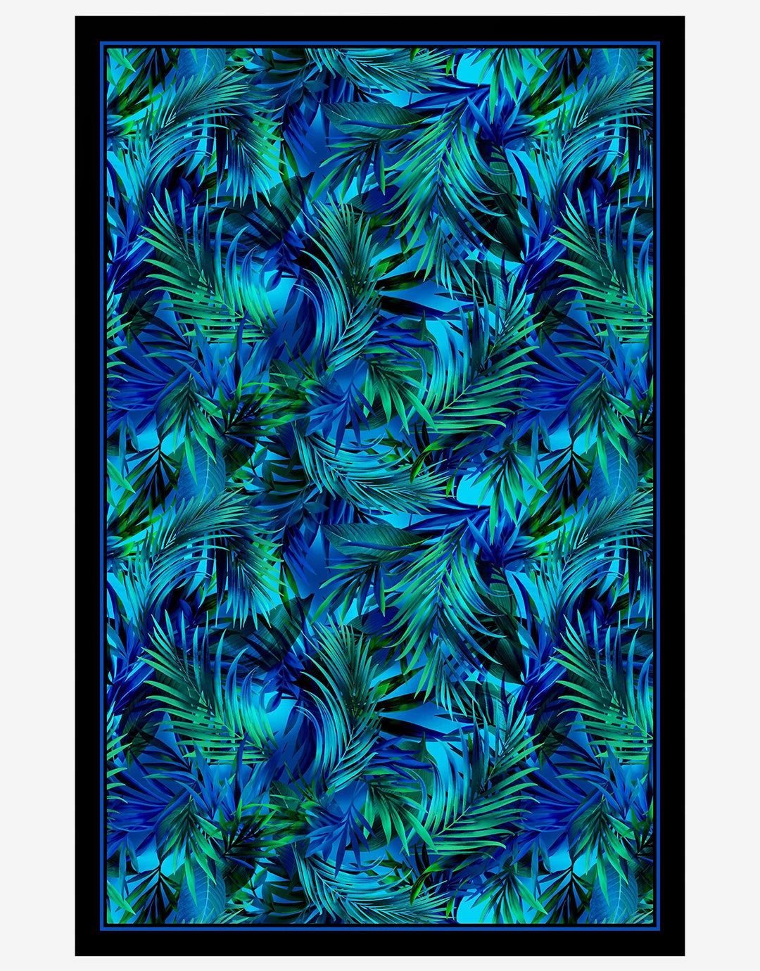 Palm Reeder Sarong - Blue and Green