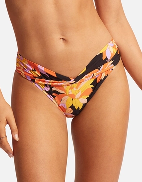 Palm Springs Twist Band Hipster Bikini Pant - Black Seafolly - Seafolly bikinis sale