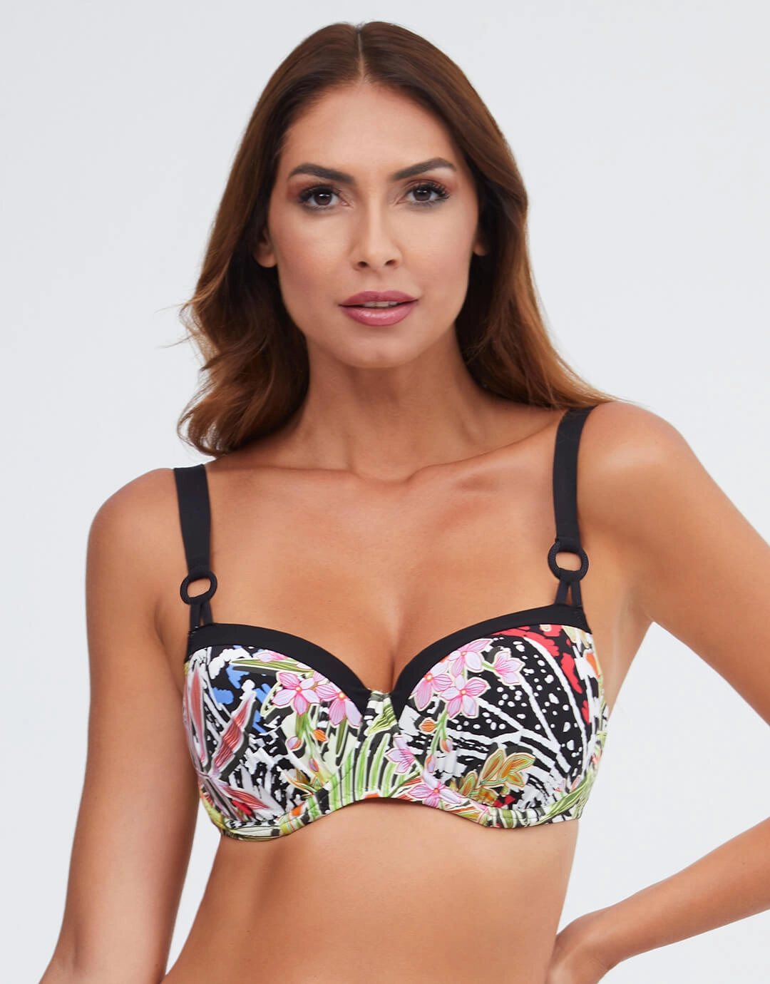 Palm Underwired Balcony Bikini Top - Multi Nuria Ferrer - Nuria Ferrer fashion sale