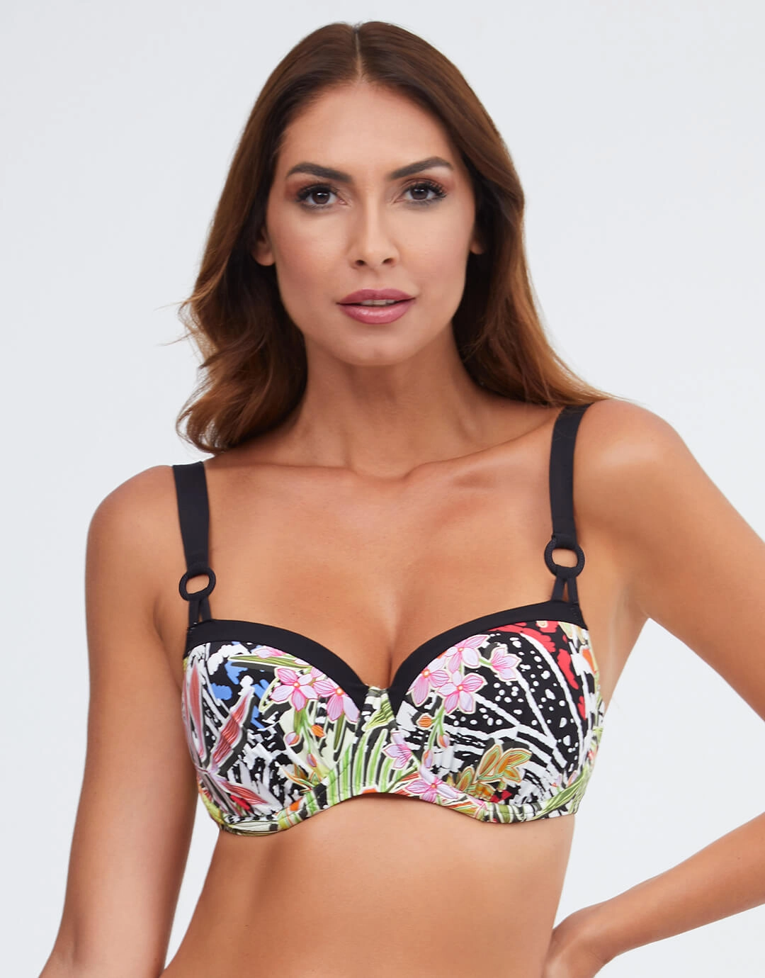Palm Underwired Balcony Bikini Top - Multi Swim Womens - one-pieces cheap
