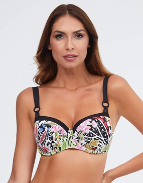 Palm Underwired Balcony Bikini Top - Multi Nuria Ferrer - Nuria Ferrer fashion sale