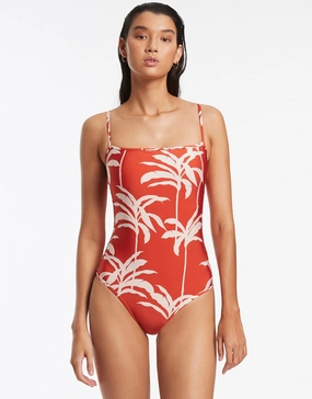 Palme Tank Swimsuit - Cherry Swim Womens - sport swimwear clearance