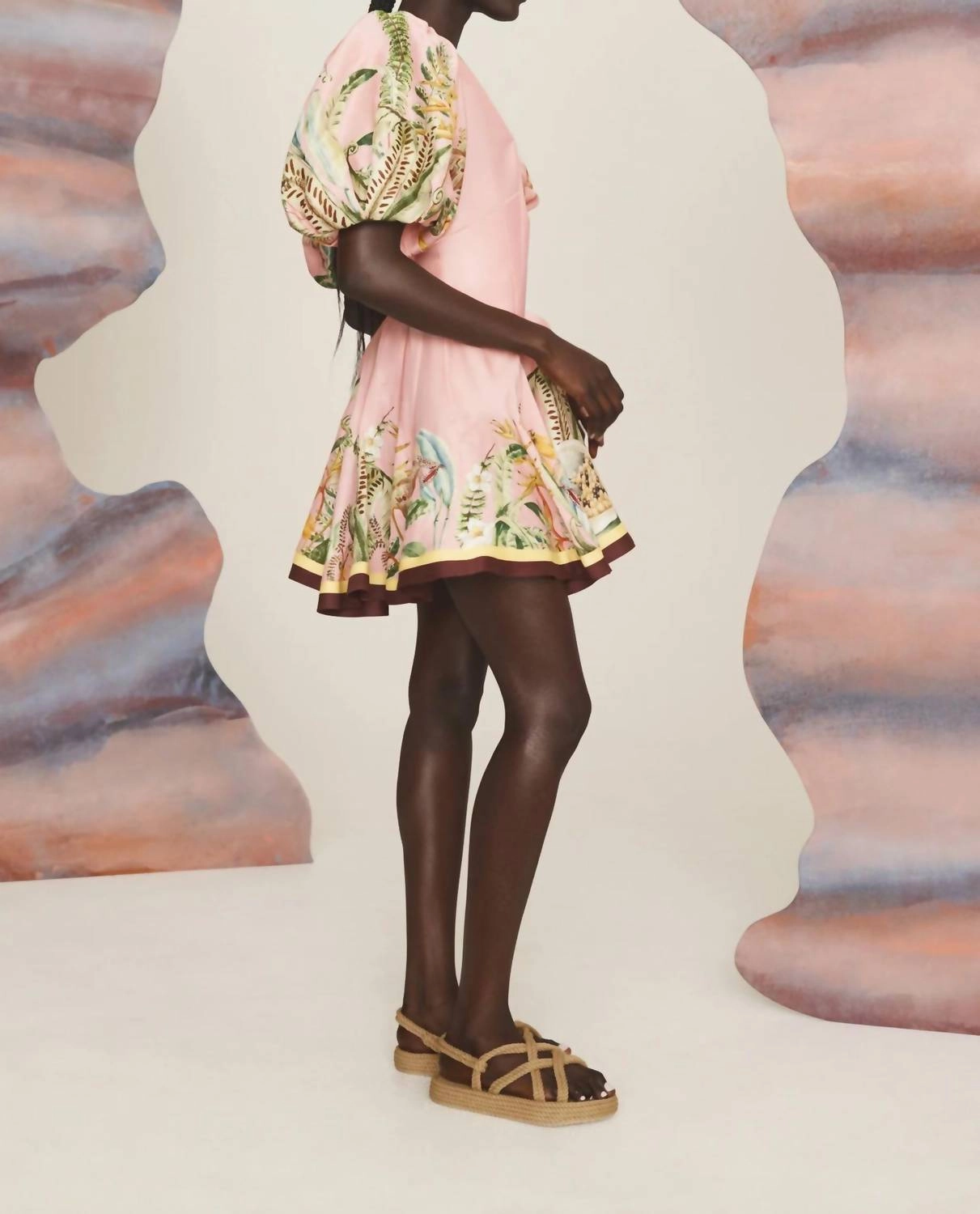 Papaya Mini Dress In Multi