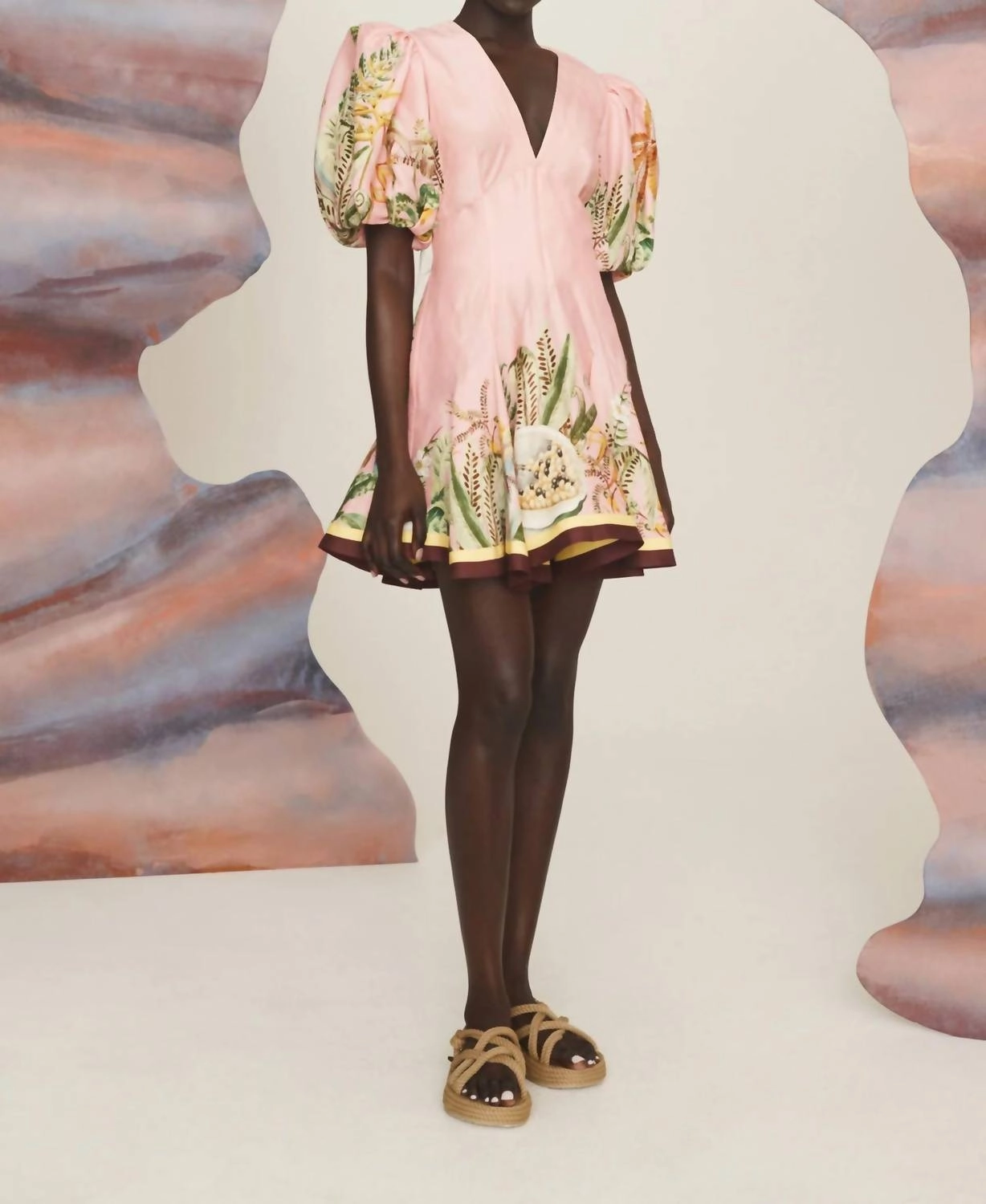 Papaya Mini Dress In Multi